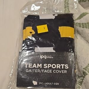 ❤️10/$30 New Black and Yellow Gaiter Face Cover